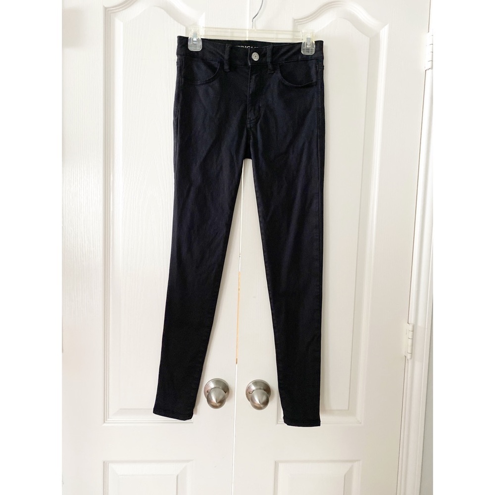 American Eagle super super stretch x black size 0